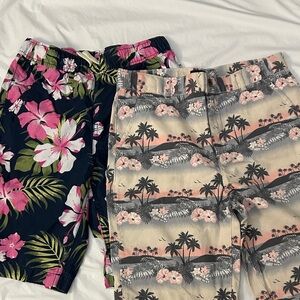The Children's Place Floral and Tropical Kids Shorts (2 pieces)